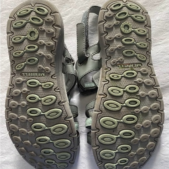 Great Merrill sandal with adjustable Velcro, VGC grey and teal - Picture 3 of 3